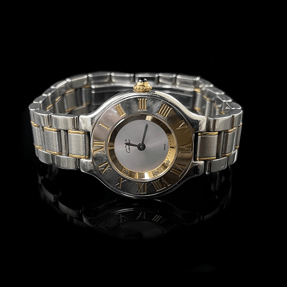 Cartier 21 Must de Cartier Stainless Steel and 18K Yelow Gold